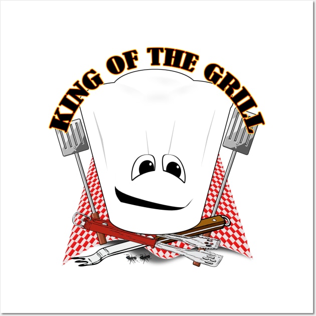 King of the Grill - Grill Master Wall Art by Gravityx9